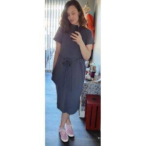 Casual blue maxi dress